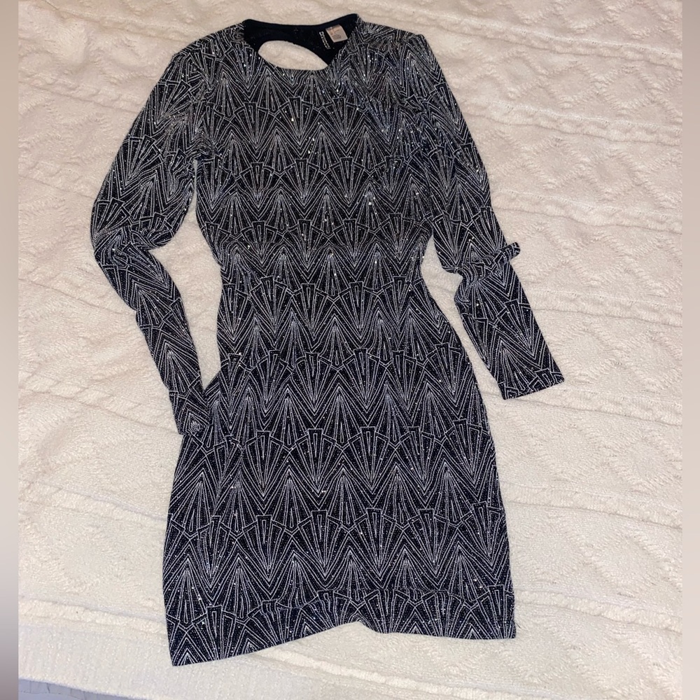 Sparkly H&M open back dress
